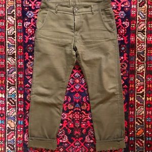 Railcar Fine Goods || FLIGHT TROUSER SEAWEED GREEN